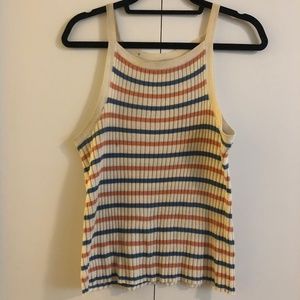 Madewell Apron Sweater Tank, Stipped
